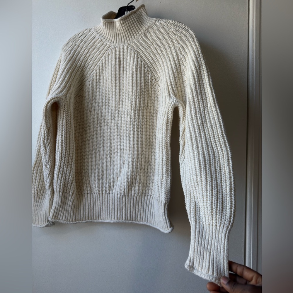 J. Crew Cream Turtleneck Sweater - Picture 4 of 12